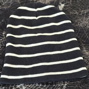 Black and White Stripes Beanie